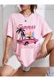Pink Women's Oversize T-shirt - Summer Car Printed