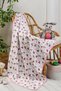 |100% Cotton| Muslin Children's Blanket| Multi-Purpose Cover| Pink| 75 X 75 Cm| Bigi