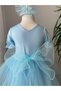 Shiny Sequin Tulle Girl's Evening Dress - 4