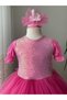 Shiny Sequin Tulle Girl's Evening Dress - 2