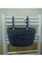 Organizer basket hanging wicker basket