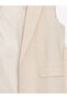 V-Neck Plain Linen Blend Women's Vest - 8