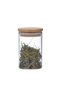 Set of 12 250 Ml Jar Borosilicate Glass Storage Container Bamboo Vacuum Lid Spice Bowl Snack Bowl - 2
