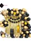 Starry King Crown 1st Birthday Balloon Chain Birthday Set Happy Birthday -2- Newest Version