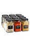 12 Pieces 1600 Cc Cornered Labeled Glass Spice and Pulses Jar with Black Lid - 2