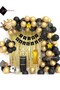 Starry King Crown 1st Birthday Balloon Chain Birthday Set Happy Birthday -2- Newest Version - 3