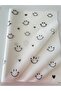 Smile / Smile and Heart Patterned White Tissue Paper / Packaging Paper - 100 Pieces / 50x70 cm. - 4