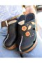 Orthopedic Wedge Heeled Leather Slippers 11420 - 4