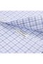 Non Iron Journey Blue Plaid Button-Down Collar Tailored Fit Cotton Shirt - 2