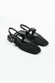 Care Women's Blunt Toe Double Belt Detail Short Heeled Shoes - Ballerinas - 2