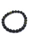 Men's Bracelet - Serpentine Natural Stone, Eblk-471