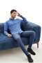 Vessmen Cobalt Blue Men's Shirt - Slim Fit, Slim Fit, Cotton Oxford, Lycra Collar, Buttoned, Long Sleeve - 5