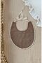 Scallop Double Sided Cotton Baby Apron Brown