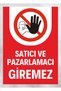 Seller and Marketing Can'T Come Sign Board 24X34 cm Pvc