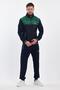Men's Mock Neck 2-Yarn Sports Tracksuit Set - Navy - 5