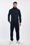 Men's Side Yoke Zip-Up Tracksuit Set - Navy - 8