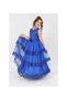 Girl's Tulle Fabric Tarlatan Lined Elegant Evening Graduation Wedding Evening Dress - 3