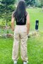 Girl Child Jogger Oversize High Waist Elastic Leg Trousers Age 9-15 - 5