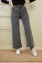 Girl's Loose Cut Jean Fabric Wide Leg Denim Trousers