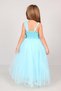 Girl's Waist Sequined Back Elastic Evening Dress Graduation Wedding Prom Dress - 6