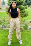 Girl Child Jogger Oversize High Waist Elastic Leg Trousers Age 9-15 - 4