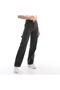 Children's Cargo Pocket Detailed High Waist Wide Leg Jeans - 4