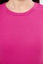 Ribbed Camisole Below Knee Crew Neck Sleeveless Women's Dress Fuchsia - 5