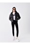 Women's Hooded Plain Puffer Coat - 3