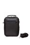 Men's Phone Compartment Steel Case Hand and Shoulder Bag Black (17x22 Cm) - 3