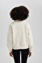 Regular Fit Zippered Stand Collar Sweatshirt Y7162Az23Wn - 6