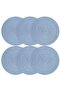 Volonte Baby Blue Jute American Service 2-Piece Knitted Straw Plates - 4