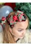 Luxury custom design large knot velvet with bow bright glitter plaid checkered crown women's children's crown - 3