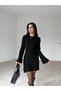 Women's Mini Ribbed Winter Knitwear Dress - 3