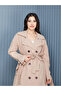 Oversize Patterned Embossed Trench Coat - 7