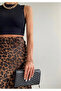 Leopard Satin Skirt - 2