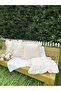 Linen Bohemian Frilly Vintage 4-Piece Square Throw Pillow Cover - 7