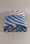 Twin Blanket Soft Cotton Double Blanket Brown Blue 200 x 220 5037A - 5
