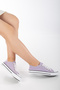 Unisex Lilac Linen CNV Model Sports Shoes
