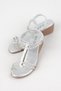 Women's Stone Detailed Wedge Heeled Sandals - 4