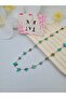 Natural Stone Steel Necklace Blue Stone Necklace