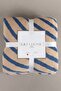 Twin Blanket Soft Cotton Double Blanket Brown Blue 200 x 220 5037A