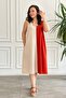 V-Neck Two-Tone Sleeveless Dress - 3