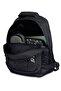 Black-Two Compartment Backpack - 4