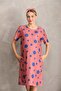 Maternity Printed Midi Short Sleeve Side Pocket Dress - 5