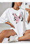 Hıla Fashion Plus Size Butterfly Printed T-Shirt - 2