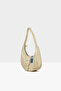 Cream Women's Oval Baguette with Oval Accessories in Patent Leather M000008479 - 2