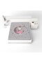 Girl Sitting on the Moon Grey Single Fitted Sheet - 2