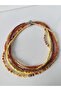 Sand Beaded Necklace Set of 5 Necklace