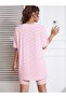 Pink Women's Oversize T-shirt - Summer Car Printed - 2
