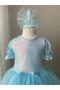 Shiny Sequin Tulle Girl's Evening Dress - 2